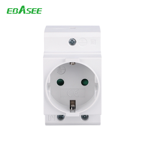 AC la UE francés alemán australiano hembra en carril Din Modular socket - Product Image 4