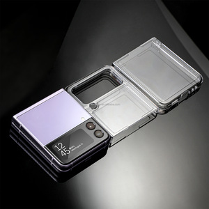 Accessoires PC Clair En Vrac En Gros Transparent Dur Mobile Couverture Arrière Téléphone Portable Cas pour Samsung Z Flip 4 - Product Image 4