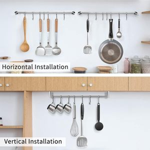 Support mural <span class=keywords><strong>pour</strong></span> ustensiles <span class=keywords><strong>de</strong></span> <span class=keywords><strong>cuisine</strong></span> Sondoly, organisateur <span class=keywords><strong>de</strong></span> casseroles et poêles, support mural <span class=keywords><strong>pour</strong></span> <span class=keywords><strong>rail</strong></span> suspendu - Product Image 1
