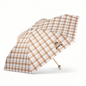 Sombrilla Plegable Compacta con Revestimiento Negro UPF 50+, Ligera y Portátil, Protección UV contra Sol y Lluvia, para Viajes al Aire Libre - Product Image 1