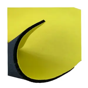 SGS Yellow/Black SBR Neoprene Polyester Nylon Fabric For Body Shaping Belt Pants