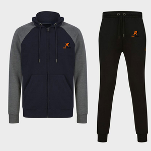 Conjuntos de Chándal de Invierno para Hombre, Venta Directa de Fábrica, Logotipo Personalizado Impreso, Trajes de Algodón y Poliéster con Decoración de Diamantes de Imitación - Product Image 1
