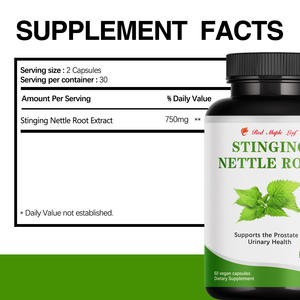 Capsules d'extrait de <span class=keywords><strong>racine</strong></span> d'<span class=keywords><strong>ortie</strong></span> |   Stimulant énergétique, vitalité et soutien urinaire |   Complément alimentaire à base de plantes en gros - Product Image 3