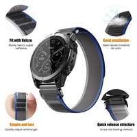 Bracelet de montre en nylon 22mm 26mm pour Garmin Fenix 9 8X 7 7X Pro 6X 5X Plus Tactix 8 Enduro 3 2 Strap Bracelet Watchband
