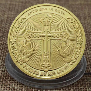 Finanziato in Cristo medaglia <span class=keywords><strong>di</strong></span> moneta commemorativa placcata in oro - Product Image 3