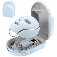 Étui de rangement portable en EVA rigide, étanche et antichoc, de qualité supérieure, pour masque facial LED, utilisation en extérieur (seul l'étui)