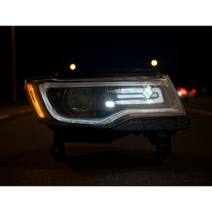 Faro Delantero LED para Jeep Grand Cherokee 14-16, Negro, Derecho, 12V, Nuevo Sistema de Iluminación Automotriz de Repuesto, Ajuste Directo, Alto Rendimiento - Product Image 1