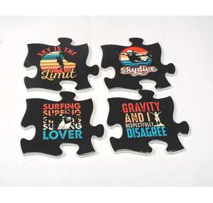 Posavasos de Cerámica con Diseño de Rompecabezas Clásico, Reutilizable, Ecológico, Resistente al Calor, Antideslizante, Regalo Navideño para el Hogar, Bar, Recuerdos - Product Image 6