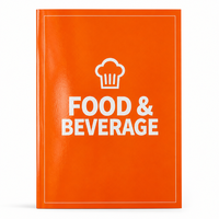 Service d'impression de livres en carton A5 avec logo personnalisé en relief pour catalogue d'entreprise, brochure, dépliant