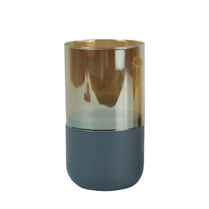 Glass Candle <strong>Holders</strong> <strong>Light</strong> Orange Glass Resin Base Wedding Table Centerpieces Pillar <strong>Tea</strong> <strong>Light</strong> <strong>Holders</strong> - Product Image 3