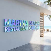 Letrero de Canal de Acrílico 3D con LED RGB ZL, Color y Forma Personalizables, IP65 Impermeable, para Publicidad y Decoración de Automóviles