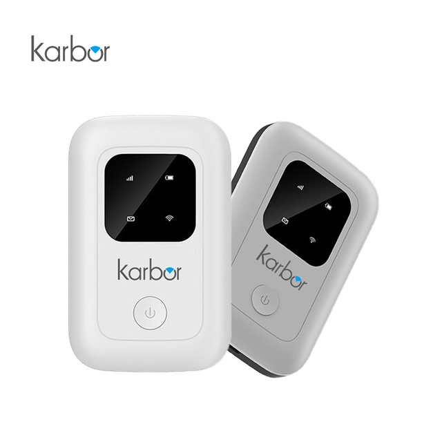 Karbor Mini Portable 4G LTE WiFi Hotspot Mobile WiFi 6 Router with SIM Slot 2.4GHz Mesh WiFi System VoIP VPN WEP Outdoor