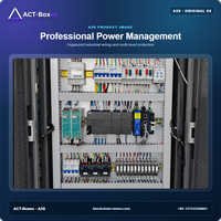 Armoire de refroidissement par eau ACT A28 28 emplacements 154 kW pour l'extraction de Bitcoin par Antminer Hydro avec CDU PLC et équipement de disjoncteurs individuels