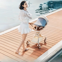 Poussette Playkids nouvellement conçue pour le paysage élevé, fonction de rotation à 360 degrés, poussette multifonctionnelle pour bébé poussette de luxe pour bébé