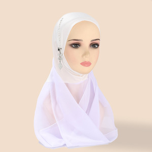 Nuevo Hiyab Musulmán de Lujo 2026, Elegante Hiyab Islámico con Detalle de Colgante para Mujer, para Uso Diario y Fiestas - Product Image 2