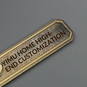 Customized Metal Signage Copper <b>Door</b> Nameplate Stamping Electroplating Silk <b>Screen</b> Printing Irregular Shape Workshop - Product Image 4