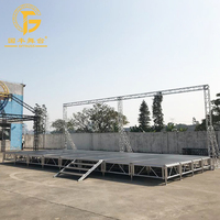 Plateforme de scène démontable en alliage d'aluminium pour spectacle, estrade portable pour batterie