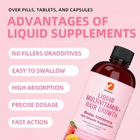 ODM/OEM Personnalisé : Complément Liquide Multivitaminé pour la Croissance Capillaire (Femmes et Hommes) – Biotine Naturelle 10000mcg