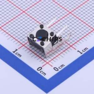 K2-1102AQ-A3SW-01 Tactile Switch Bent Lead Through Hole,6x6mm Switch 1.8N Right Angle Insert 6mm 6mm - Product Image 1