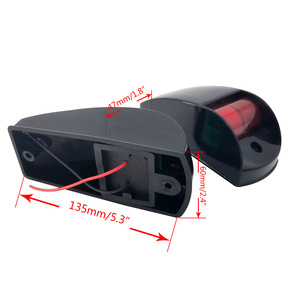 Feux de navigation pour bateaux ISURE, rouge et vert, en plastique, pour accessoires de bateaux - Product Image 3