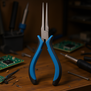 Pince à sertir Fervi Electronics à bec extra long et pointe de précision pour les travaux de soudure et de câblage - Product Image 3