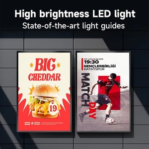 Wall Poster Display <b>Advertising</b> <b>Light</b> <b>Box</b> Acrylic Crystal Restaurant Menu Sign Board <b>Light</b> <b>Box</b> - Product Image 6
