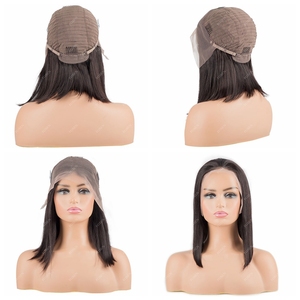 Giá Rẻ 13X4 Ren Phí<span class=keywords><strong>a</strong></span> Trước Cùn Cắt Perruque <span class=keywords><strong>Bob</strong></span> Naturel 100% Humain Dệt Và Tóc Giả Brazil <span class=keywords><strong>Bob</strong></span> Nguyên Con Người Tóc Giả Tóc Cho Phụ Nữ - Product Image 4