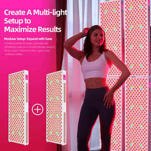 Redfy <span class=keywords><strong>Medical</strong></span> Grade 9 Modos Dispositivo De Tratamento Físico Led Facial Pdt Máquina Infravermelho Próximo Corpo Completo Luz Vermelha Terapia Painel - Product Image 2