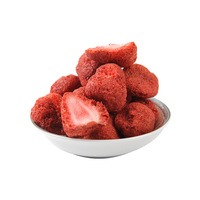 Buitenlandse Handel Fruit Snacks Gedroogde Aardbeienballetjes Aardbeienchips Sneeuwvlokkengebak Nougat Ingrediënten Groothandel