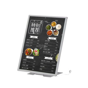 Cà phê cửa hàng phụ kiện <span class=keywords><strong>LED</strong></span> menu bảng hiển thị cho quán cà phê và trà sữa cửa hàng thép bảng quảng cáo cho nhà hàng - Product Image 6