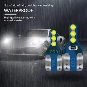T10 W 5W Cob Led Auto Bollen Nummerplaat Licht Wig Parking Zijlicht Deur Lamp Led Licht Voor Auto-Accessoires Auto