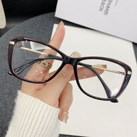 Lunettes de lecture et d'ordinateur anti-lumière bleue pour femmes adultes, avec verres PC, monture intégrale, design tendance