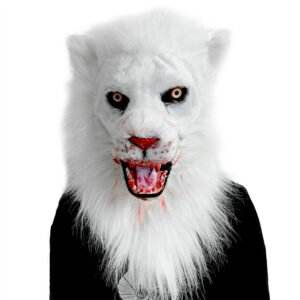 Masque de <span class=keywords><strong>Loup</strong></span> <span class=keywords><strong>Blanc</strong></span>, Costume en Fourrure, Latex Souple, Masque Complet pour le Visage, Design de <span class=keywords><strong>Loup</strong></span>-<span class=keywords><strong>Garou</strong></span> pour Halloween, Cosplay, Soirées et Festivals - Product Image 4