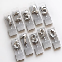 Bougies d'anniversaire scintillantes en forme de couronne, décorations de gâteau dorées pour adultes, chiffres 0-9 en acier inoxydable