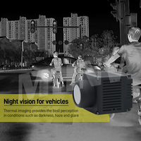 MHNV IP67 384 * 288px Assistant de conduite monté sur véhicule longue portée Caméra thermique de voiture Vision nocturne Caméra de conduite à imagerie thermique