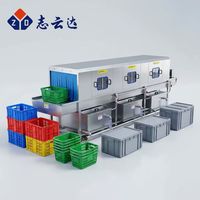Automatische fruit- en groentewasmachine van roestvrij staal met PLC-motor en hoog rendement sterilisatie