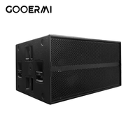 Subwoofer actif Gooermi 3600W SUB9006-AS, haut-parleur de basses de 18 pouces alimenté pour scène, événement en direct, concert, DJ, système de sonorisation de club