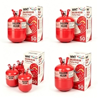 Tanque de Globos Desechable de Alta Capacidad de 13L para Globos de Látex y de Aluminio, Graduaciones, Cumpleaños y Celebraciones