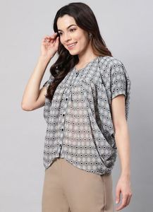 Haut élégant pour femmes, haut de bureau et de tous les jours, haut confortable et tendance pour femmes occidentales, en vente au prix du fournisseur - Product Image 6