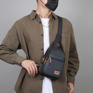 Men's Chest <b>Bag</b> Nylon Large Capacity Multi Layer Storage Crossbody <b>Bag</b> Everyday Outfits Fashionable Commuter Shoulder <b>Bag</b> - Product Image 4