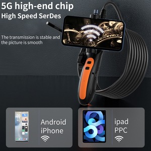 Nouvelle caméra d'inspection vidéo endoscopique articulée F180 WiFi 1080P avec objectif double caméra <span class=keywords><strong>8mm</strong></span> et câble souple ou dur - Product Image 2