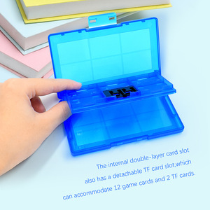 <b>Switch</b> 12 In 1 Game Card <b>Case</b> Storage Box For Nintendo <b>Switch</b> Oled Compact Plastic Holder With Dividers 11.5x7.5x1.6cm - Product Image 2