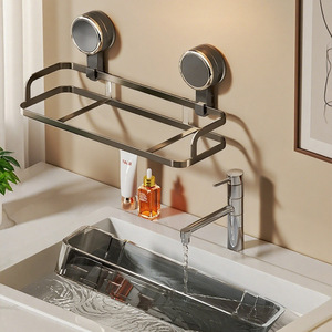 ชั้นวางของในห้องน้ำแบบติดผนังรูปสี่เหลี่ยมผืนผ้า ทนทาน ไม่ต้องเจาะ - Product Image 4
