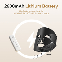 Masque facial en silicone AisQueen ILY personnalisable avec 7 couleurs de lumière LED, thérapie par la lumière, 620 nm 850 nm, soulagement de la douleur