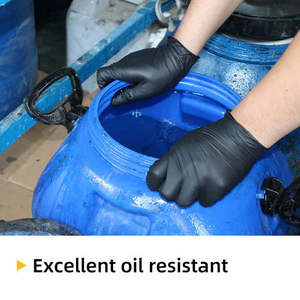 ถุงมือไนไตรล์สีดำแบบใช้แล้วทิ้ง ไม่มีแป้ง ไม่มีน้ำยาง สำหรับงานซ่อมเครื่องจักร อุตสาหกรรมหนัก ความหนา 6 มิล  ขนาด <span class=keywords><strong>M</strong></span> L XL  5 มิล - Product Image 5