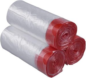 Bolsas de Basura de Gran Capacidad de 5 Galones, Bolsas de Basura con Cordón, Bolsas de Basura Transparentes, Directo de Fábrica - Product Image 1