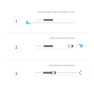 สร้อยข้อมือโซ่เงินแบบสองชั้น Gallant - Product Image 1