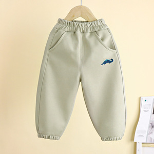 <span class=keywords><strong>Pantaloni</strong></span> in Cotone per Ragazzi alla Moda, Vendita all'Ingrosso, Vita Elastica, Colori Uniti, <span class=keywords><strong>Pantaloni</strong></span> Sportivi per Bambini da 1 a 7 Anni - Product Image 3