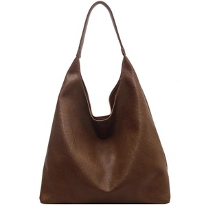 Borsa a secchiello da donna grande capacità, in PU, stile retrò europeo-americano, monospalla, senza chiusura, senza fantasia, Inverno <span class=keywords><strong>2023</strong></span> - Product Image 1