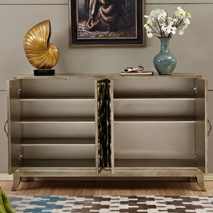 אירופאי רטרו סגנון עץ מלא נעליים ארון - Product Image 4